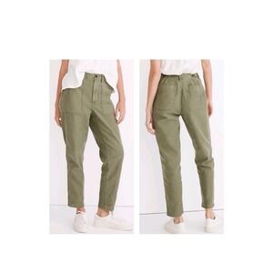 Madewell Women's Size 28 Griff Tapered Fatigue Cargo Pants in Dried Clover Green